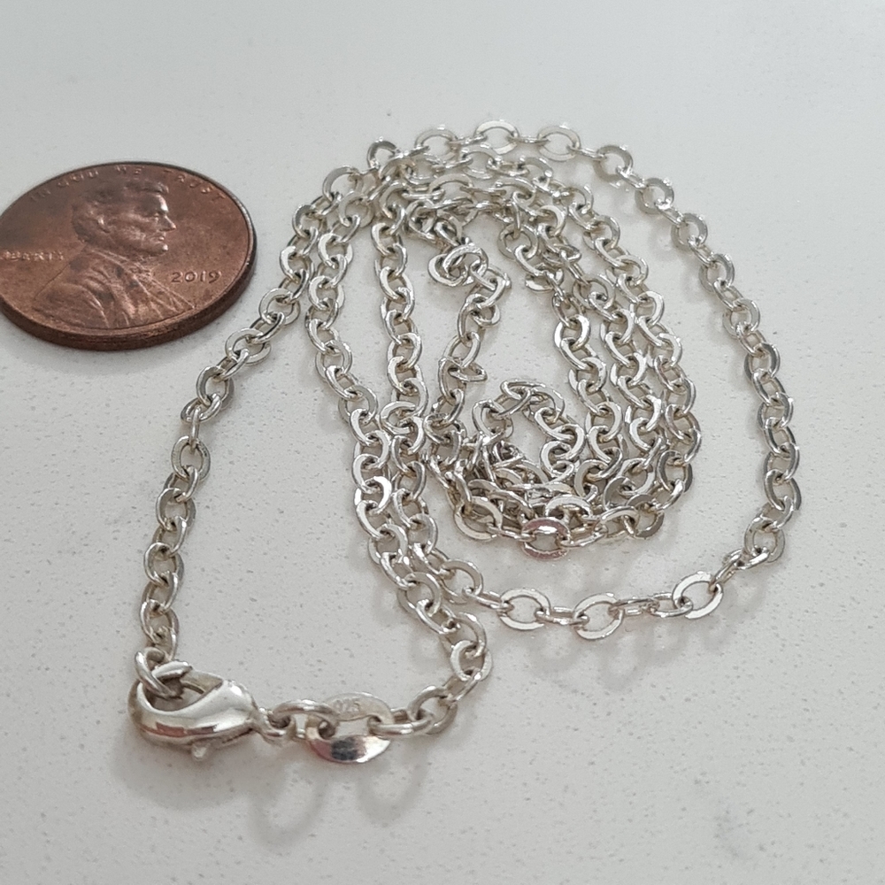 New 925 Sterling Silver Chain 20" Women Man